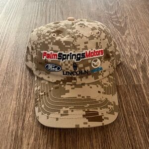 Vintage Camo Palm Springs Motors Hat
